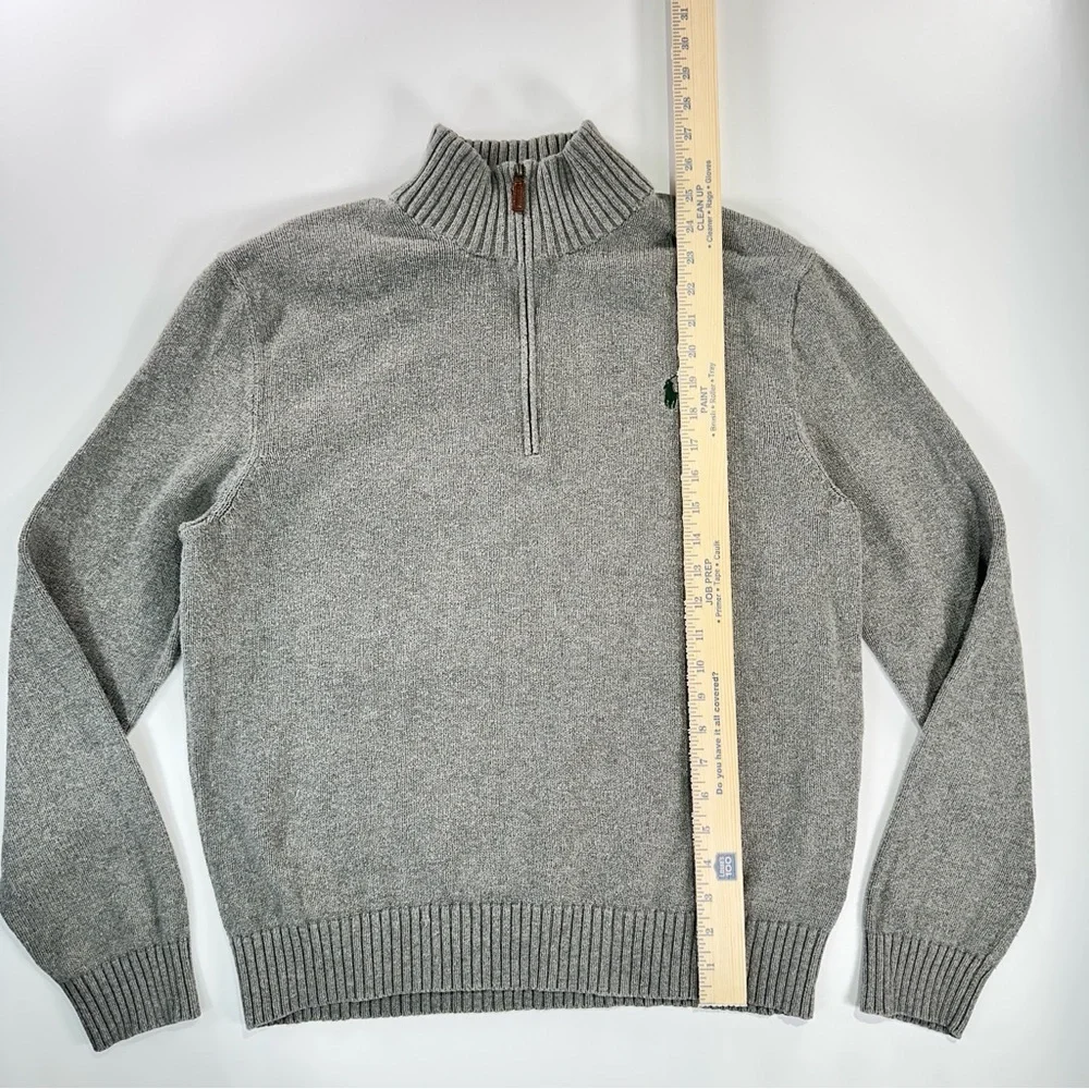 Polo Ralph Lauren Gray Zip-Up Sweater